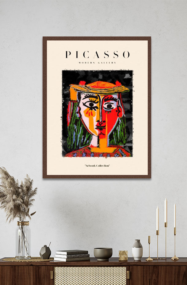 Bust of a Woman with a Hat Poster