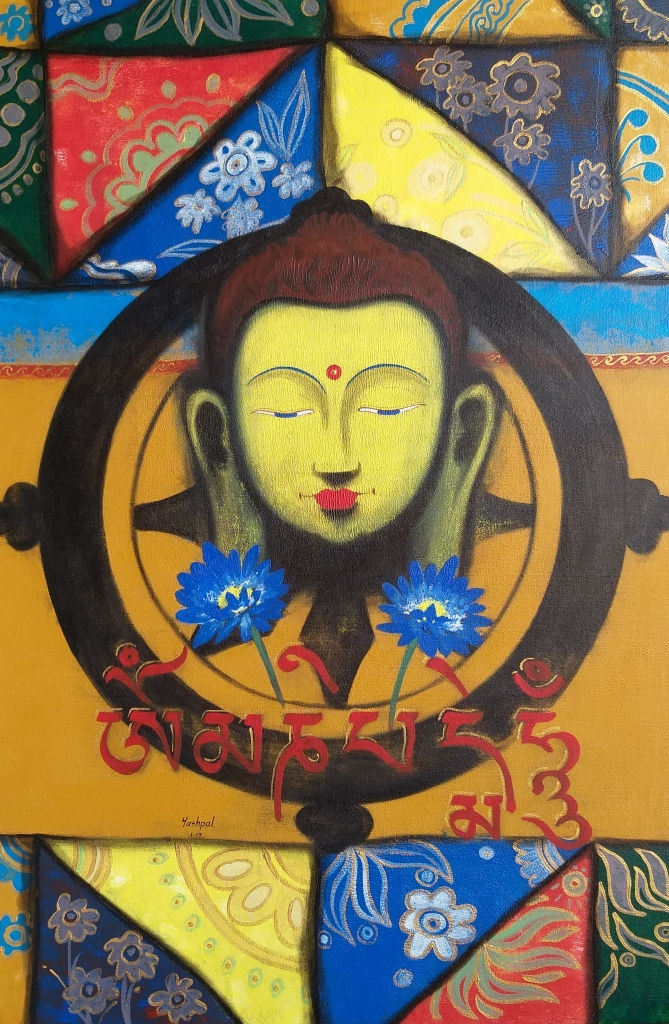 Buddha Series III_24''x36''- Acrylic on Canvas