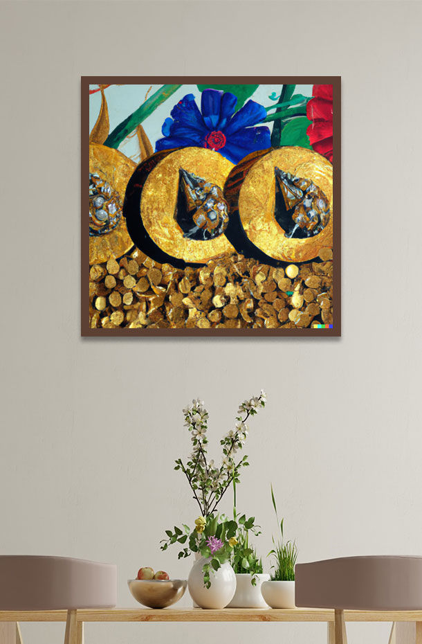 Money magnet 1 - Contemporary, oil painting print