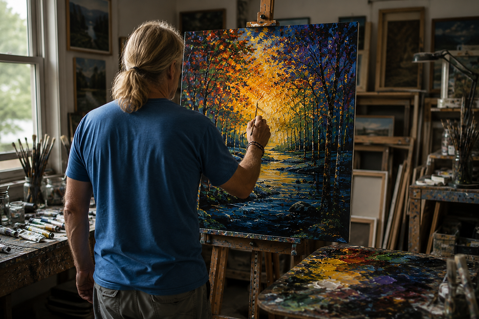 Gabe painting