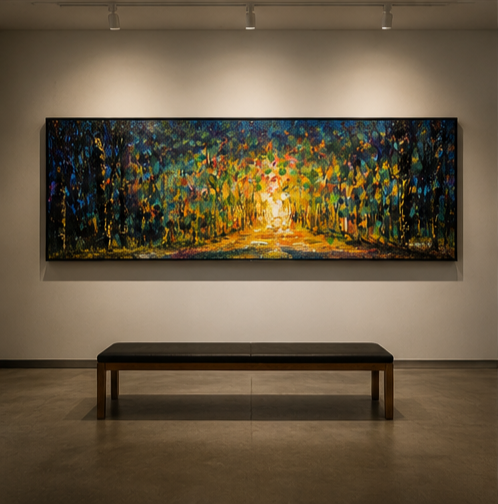 gallery wall panoramic painting