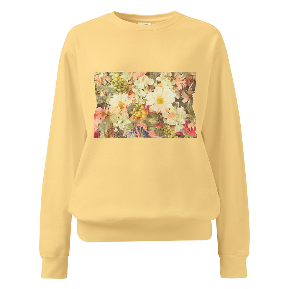 Unisex garment-dyed sweatshirt