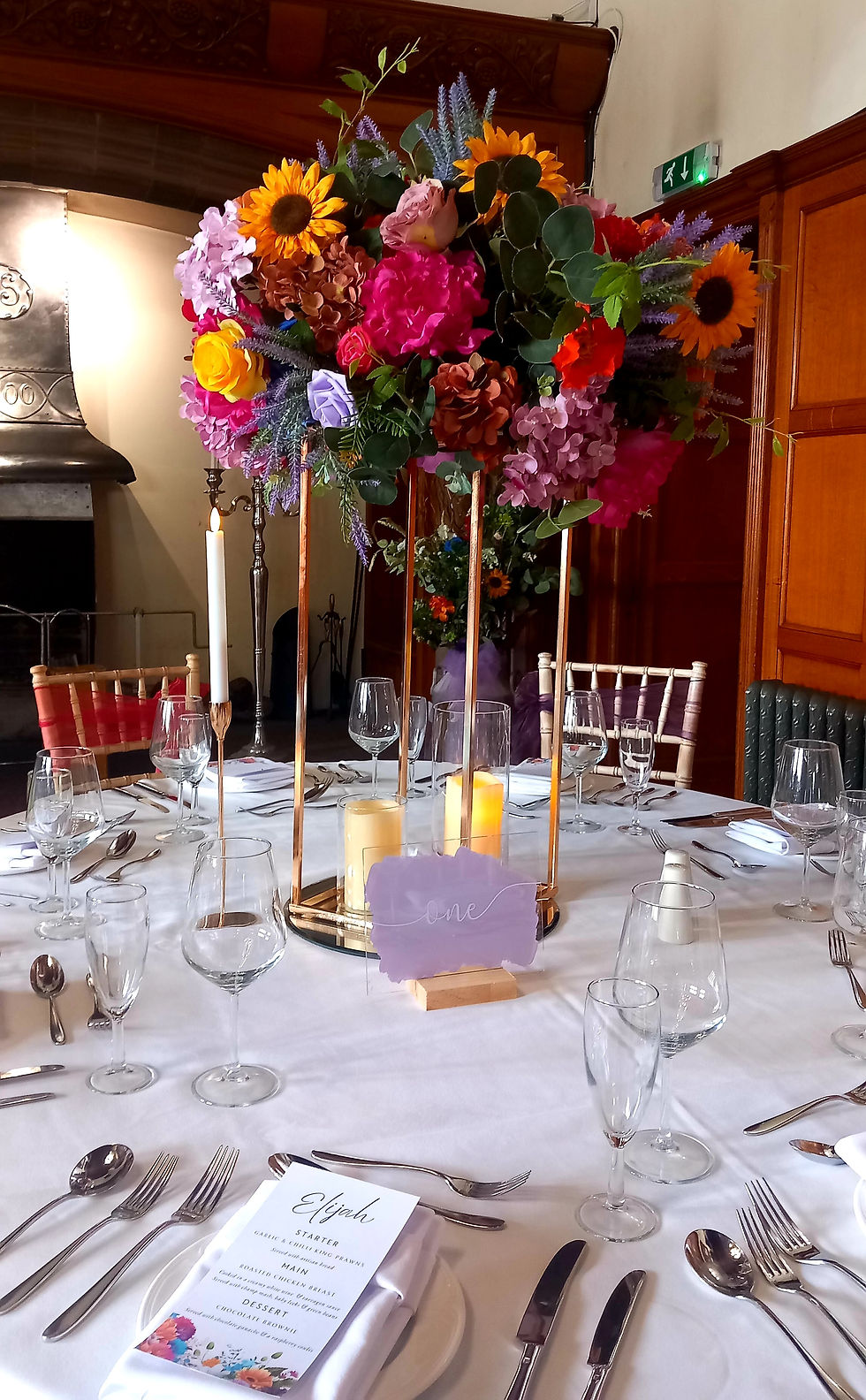 Bespoke Flower Arrangement for Gold Frame