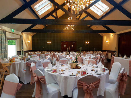 wedding breakfast room at Irton Hall, Eskdale, Cumbria