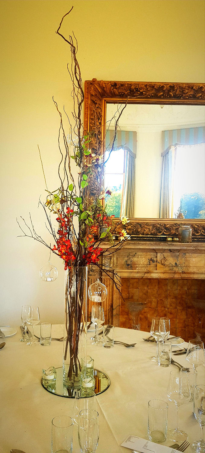 Tall Cylinder Vase Centrepiece