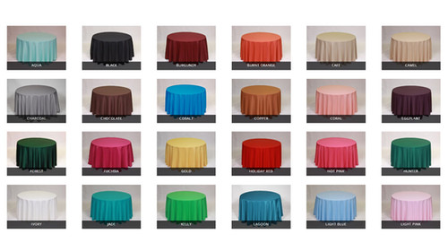 Solid Polyester Linen Collection | Herriott's Rentals