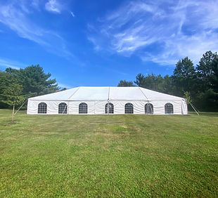 40x80 Frame Tent with Cathedral Sidewall