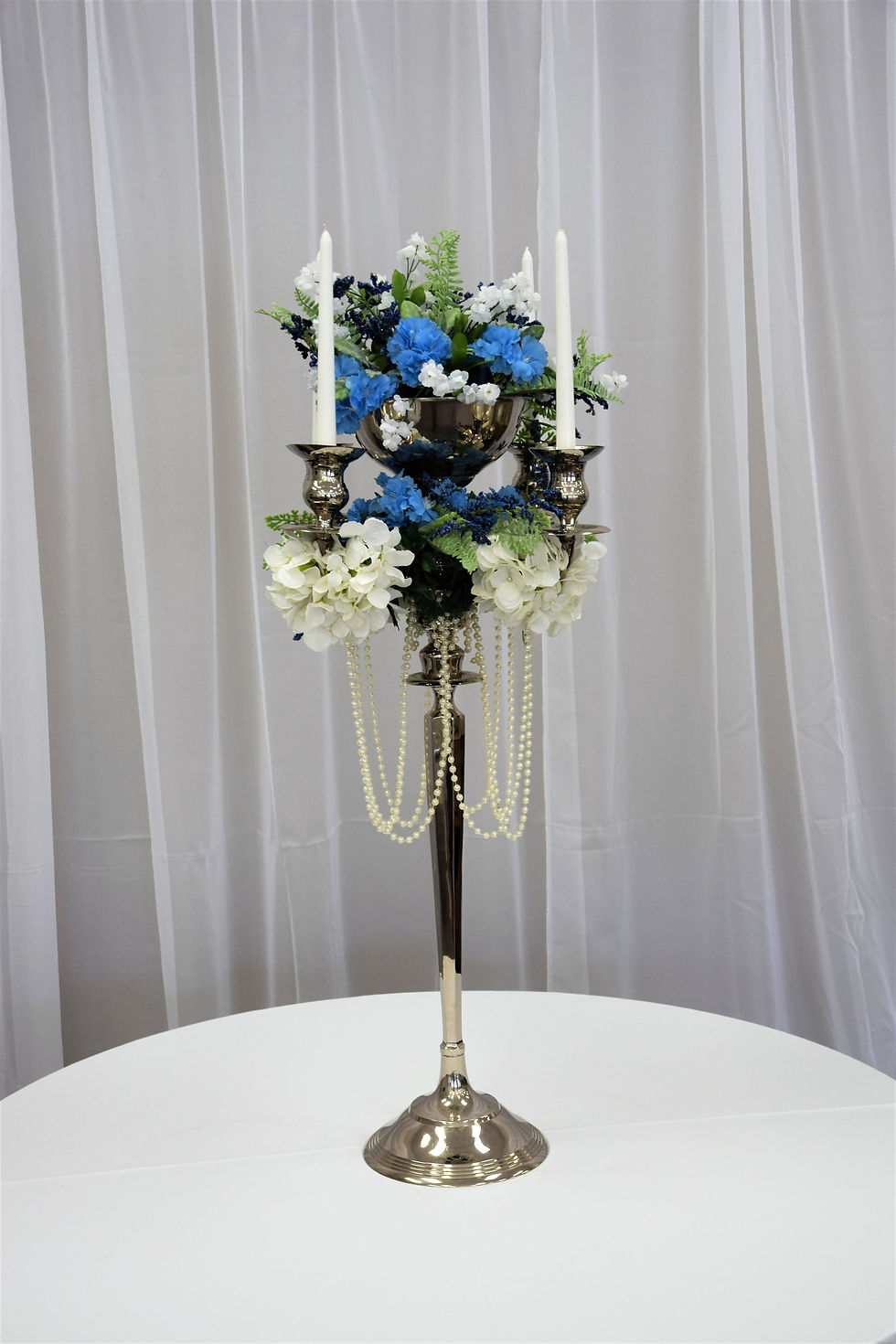 Thumbnail: Silver Bowl for Candelabra