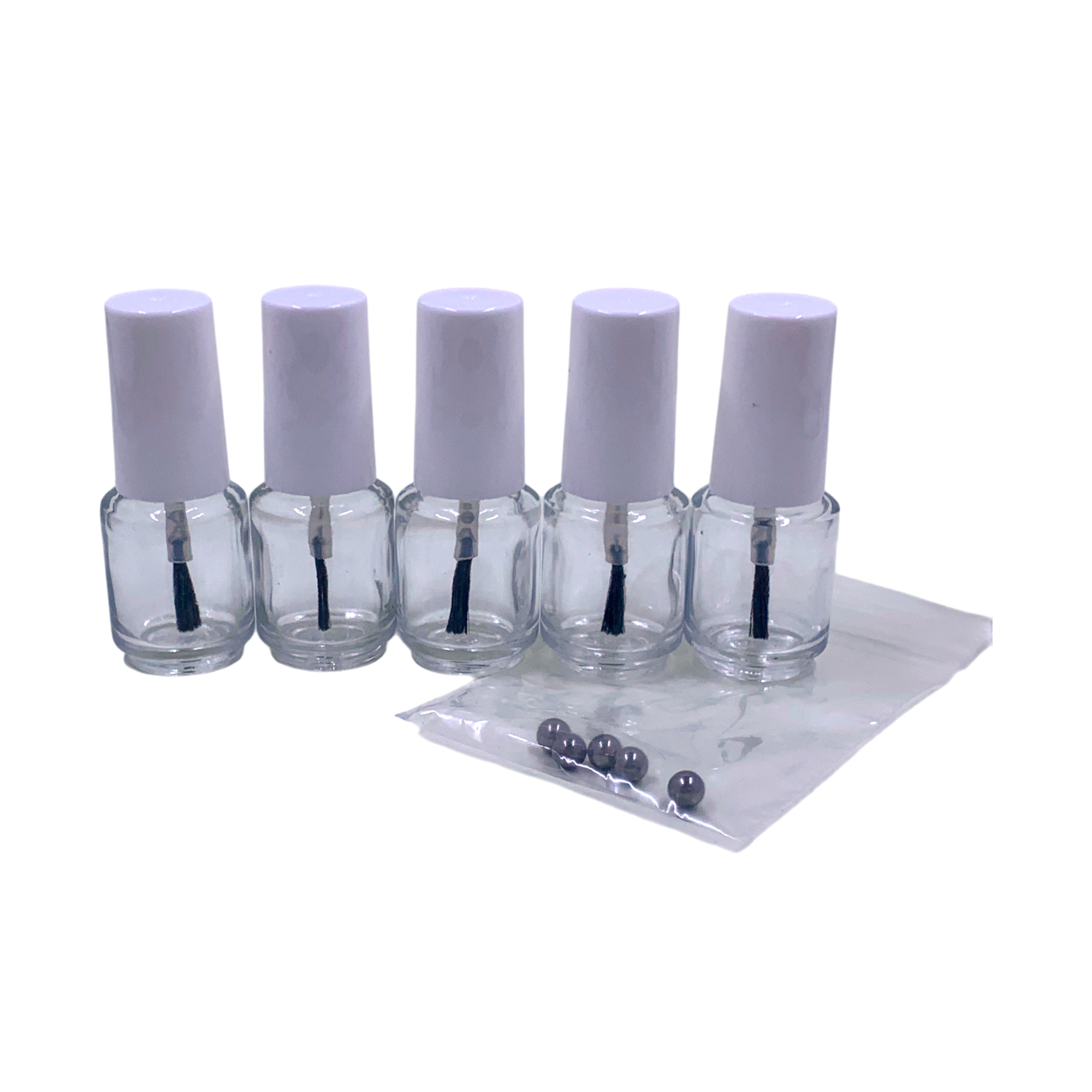 Bulles en Boîte - Ensemble de 5 bouteilles pour vernis 5 ml – Vides