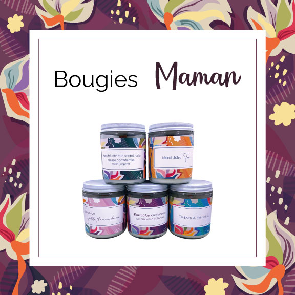 Bougie - Maman - Mots Précieux