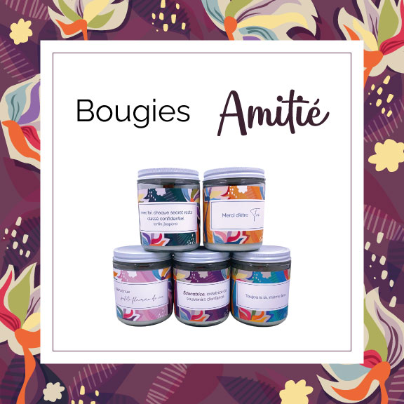 Bougie - Amitié - Mots Précieux