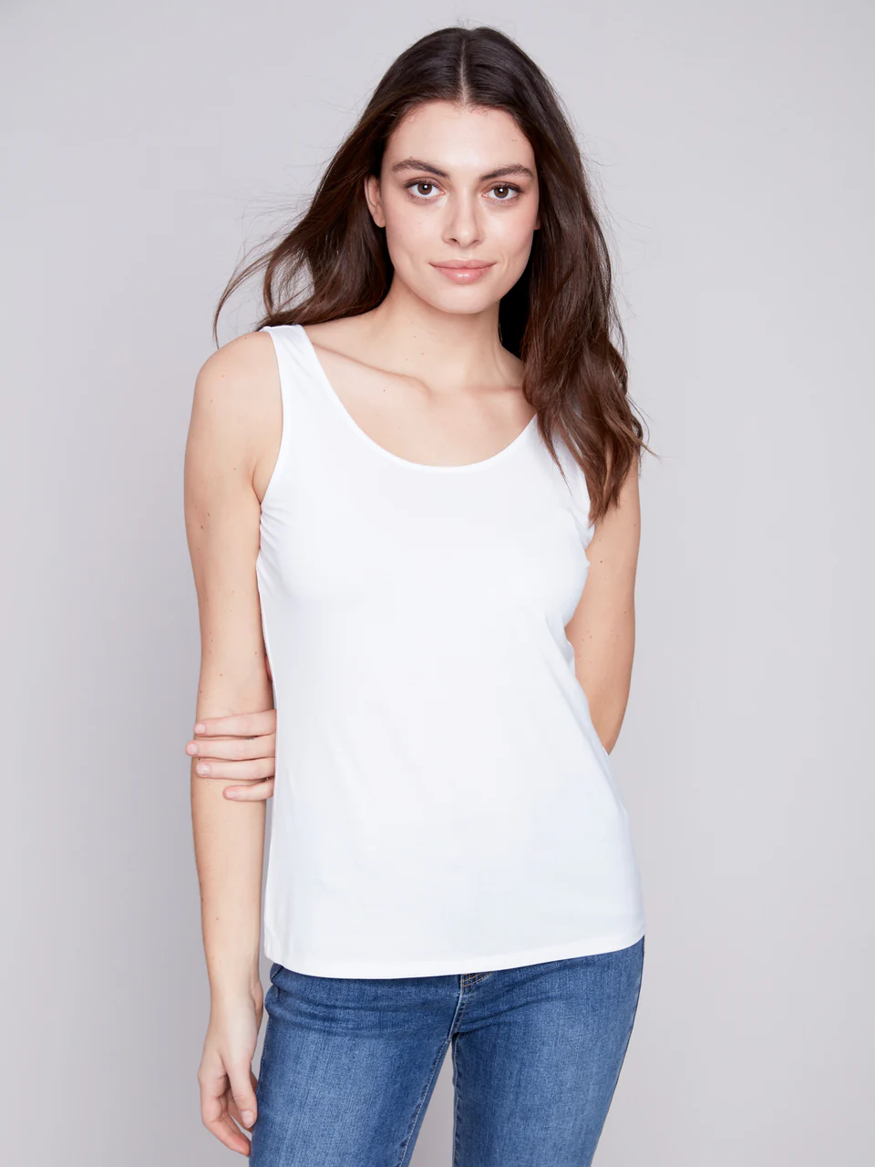 Camisole réversible en bambou - Blanc