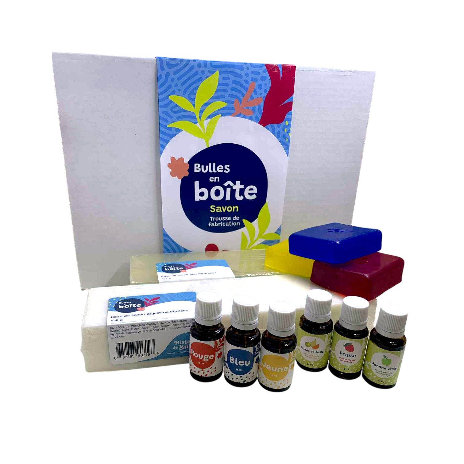 Bulles en Boîte - Savon - Trousse de fabrication