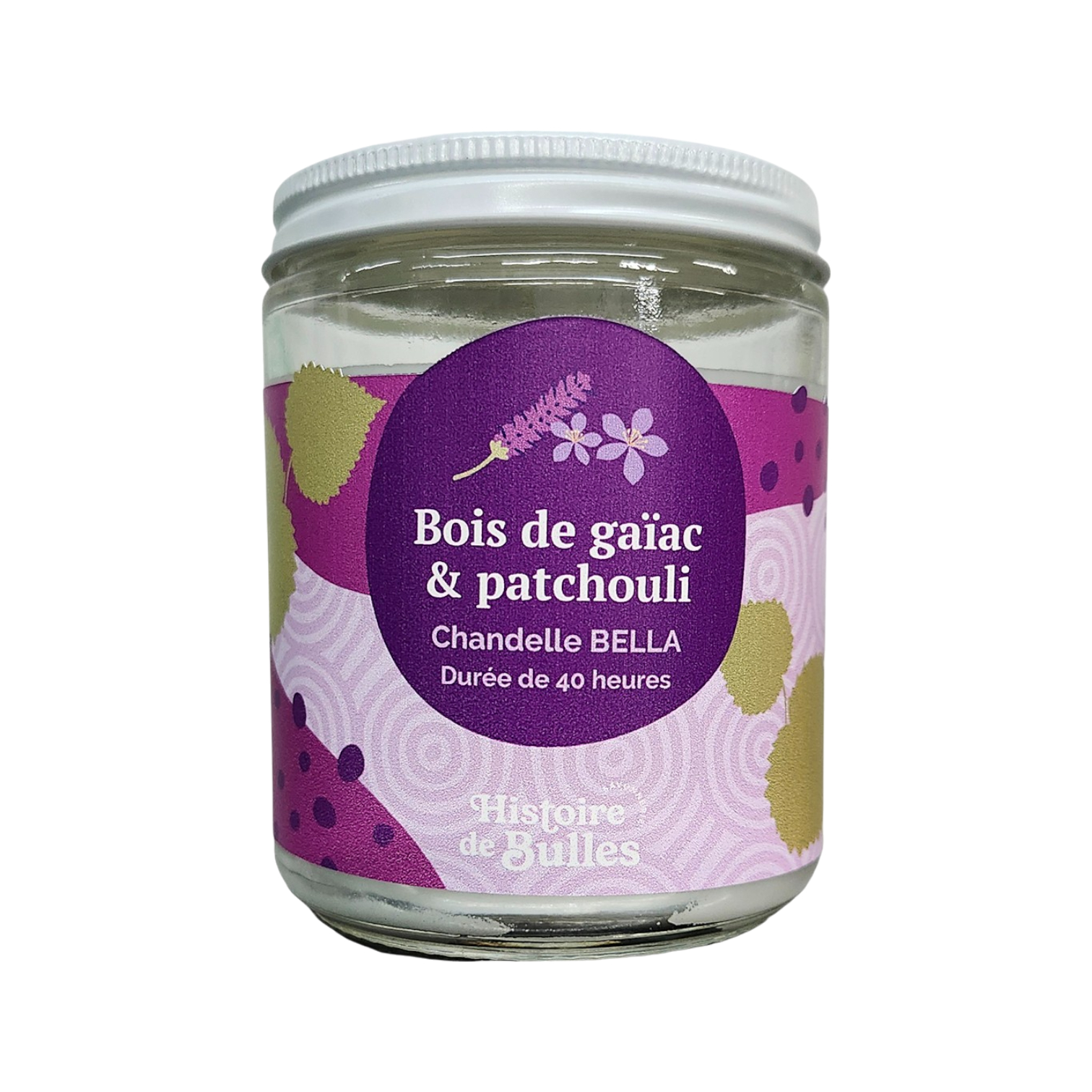 Chandelle Bella Bois de gaïac & patchouli