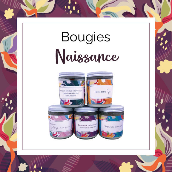 Bougie - Naissance - Mots Précieux