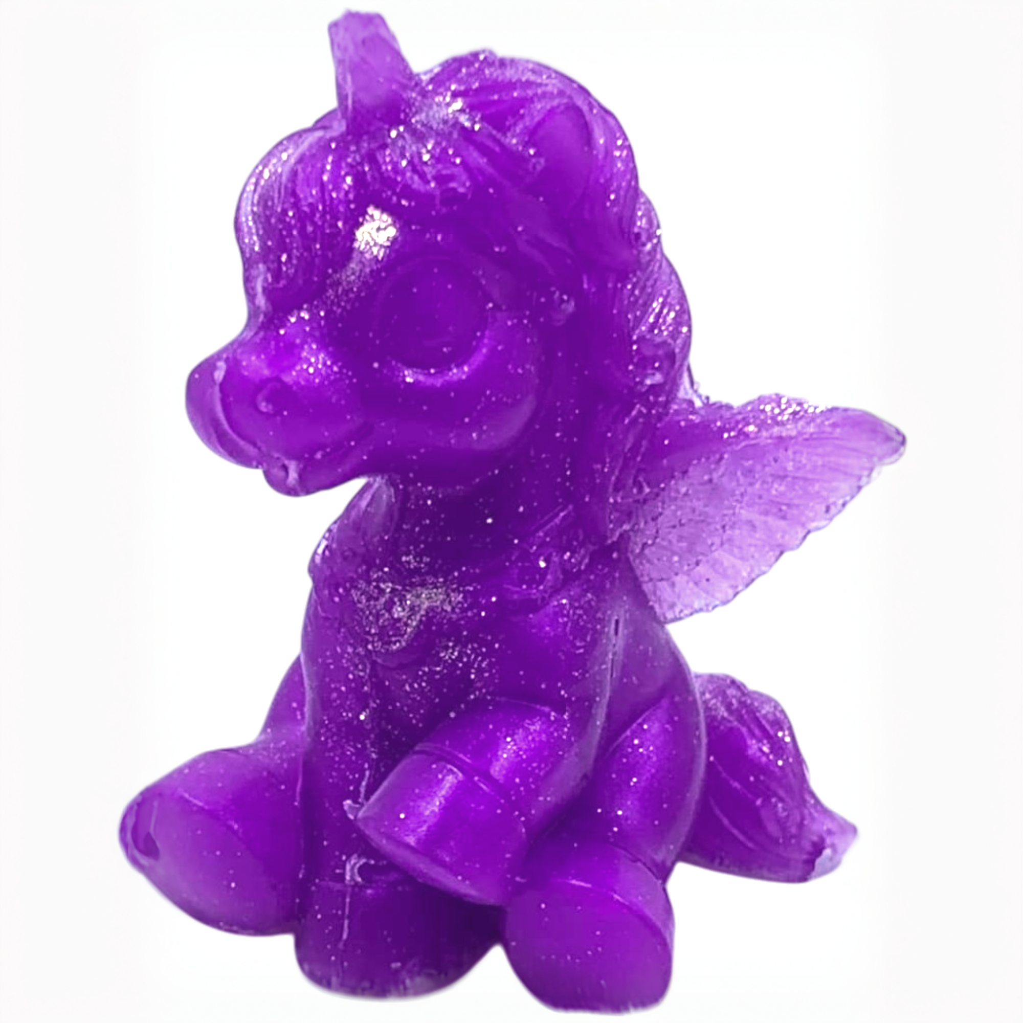 Savon Licorne 3D Violette en paquet cadeau