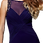 Thumbnail: Lipsy Purple Gold Studded Pencil Dress - JD01957