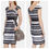 Thumbnail: Karen Millen Black & White Striped Dress - DV198