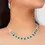 Thumbnail: Sparkly Luxe Gemstone Necklace and Earrings Set