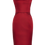 Thumbnail: Karen Millen Red Satin Pencil Dress - DT191
