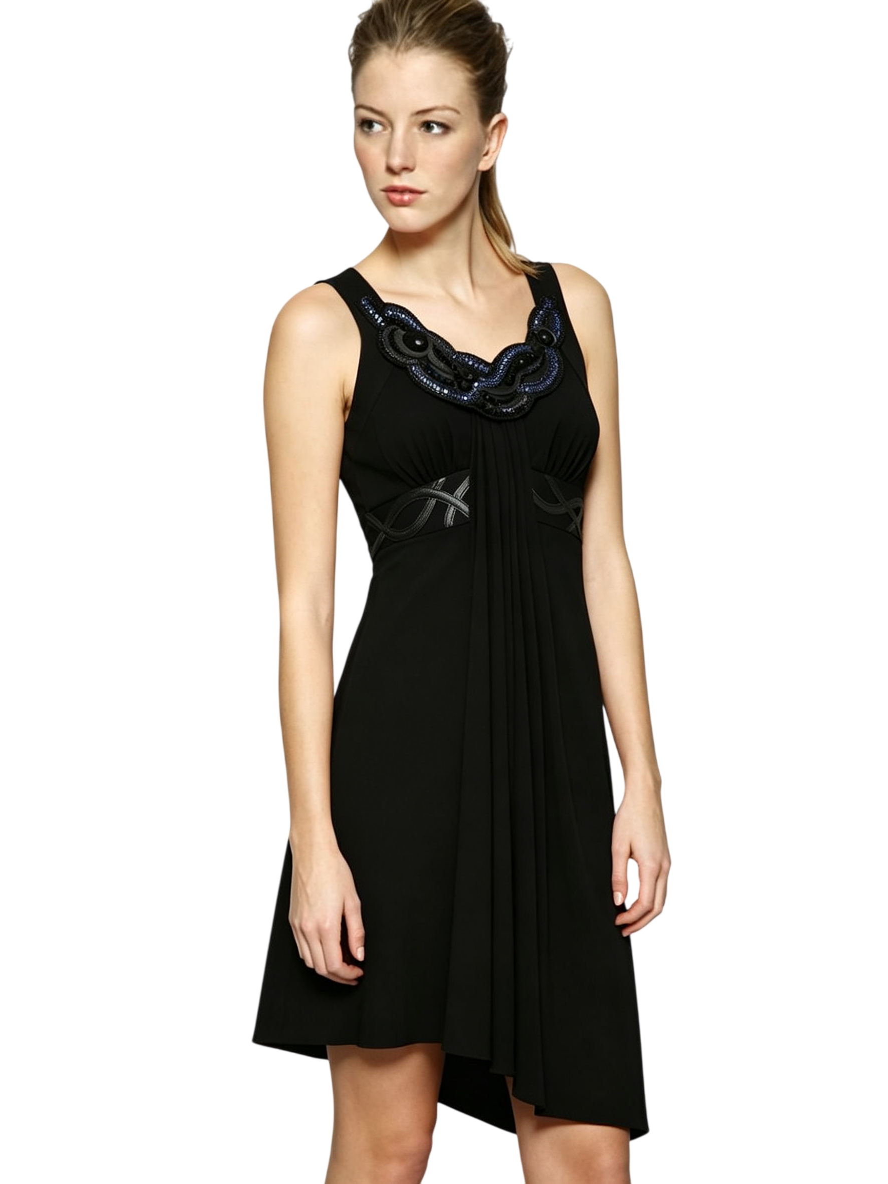 Karen Millen Black Embellished Dress - DJ017