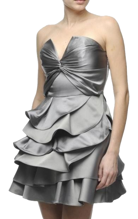 Karen Millen Grey Strapless Dress - DK247 | Jade Lion