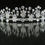 Thumbnail: Jade Lion Floral Vine Diamante Tiara - Silver