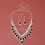 Thumbnail: Jade Lion Tear Drop Necklace and Earrings Set - Black