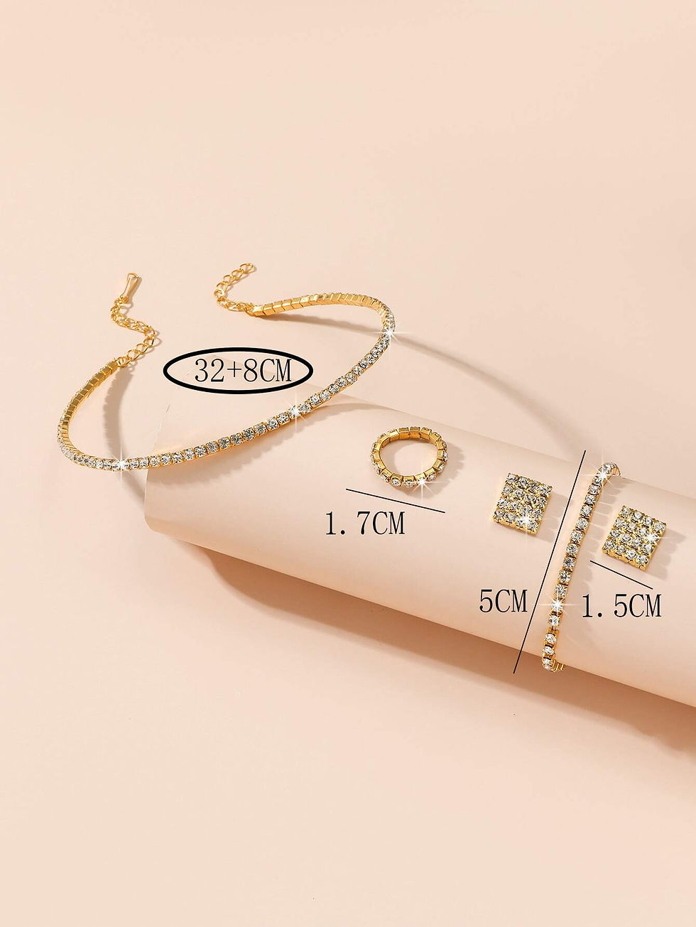 Thumbnail: Jade Lion Single Row Choker Necklace Earrings & Bracelet Set