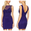 Thumbnail: Lipsy Purple Gold Studded Pencil Dress - JD01957