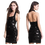 Thumbnail: French Connection Sequin Bodycon Halterneck Dress - 71NL8