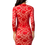Thumbnail: Honor Gold Red Floral Lace Pencil Dress - LOLA