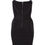 Thumbnail: French Connection Black Beaded Knit Dress - 71CM9
