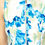 Thumbnail: Karen Millen White Blue Floral Top Blouse - TQ188