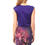 Thumbnail: Karen Millen Blue Tropical Print 2 In 1 Dress - DN147