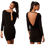 Thumbnail: Honor Gold Black Jersey Backless Dress - MILLY