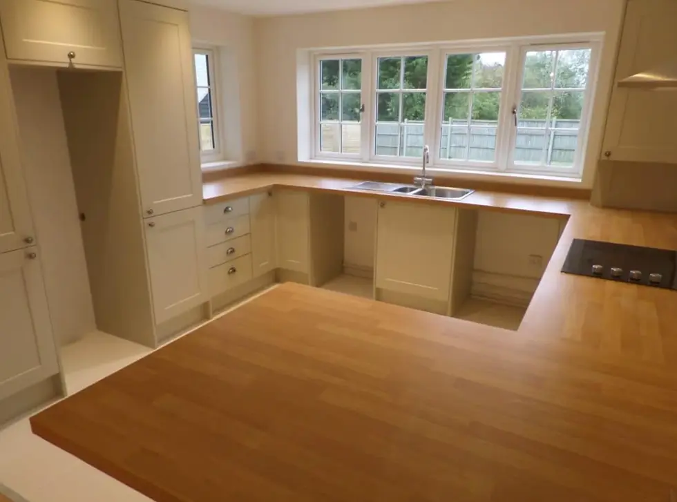inside the kitchen of a house extension