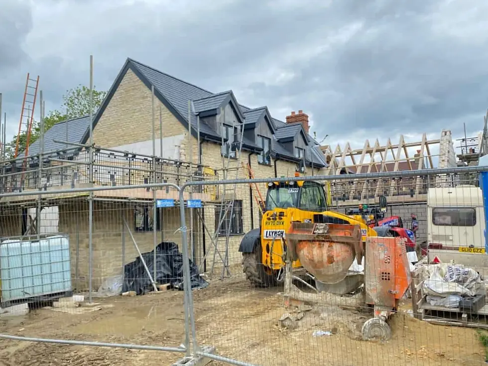 the process of a house renovation in Bedford