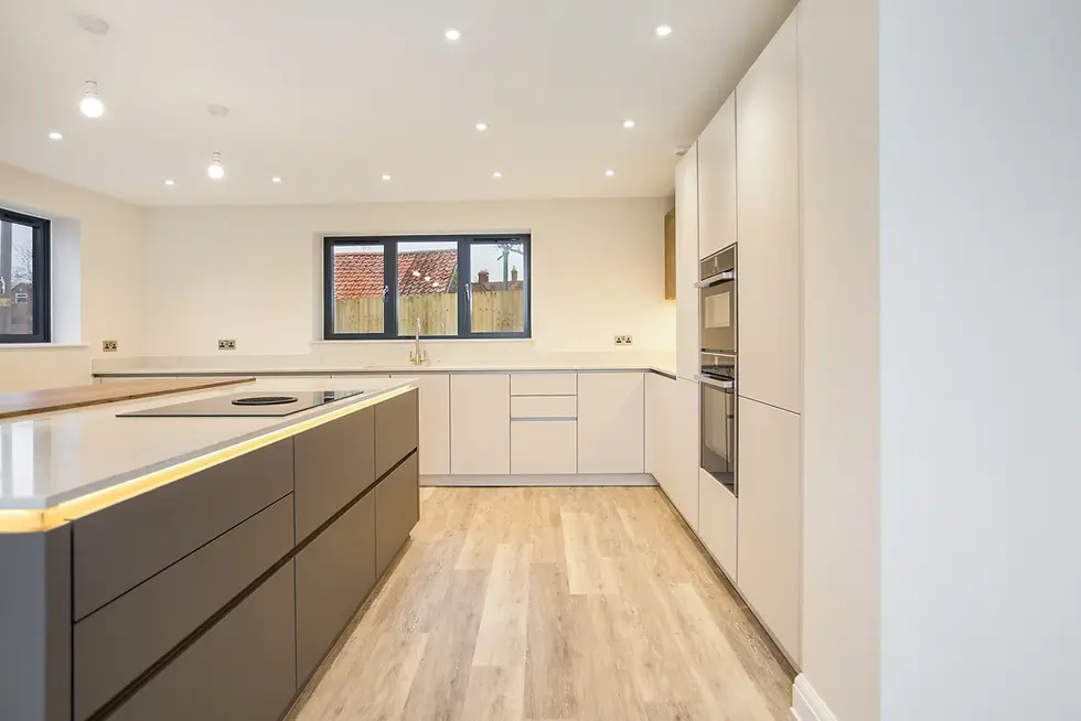 inside a house renovation in Bedford