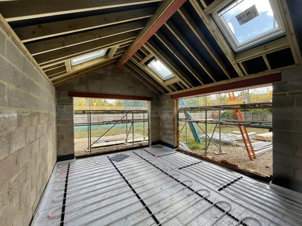inside of a self build home 