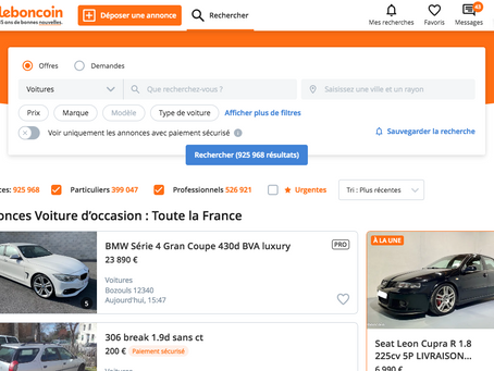 Les meilleurs sites de revente de voiture en France et à L'étranger