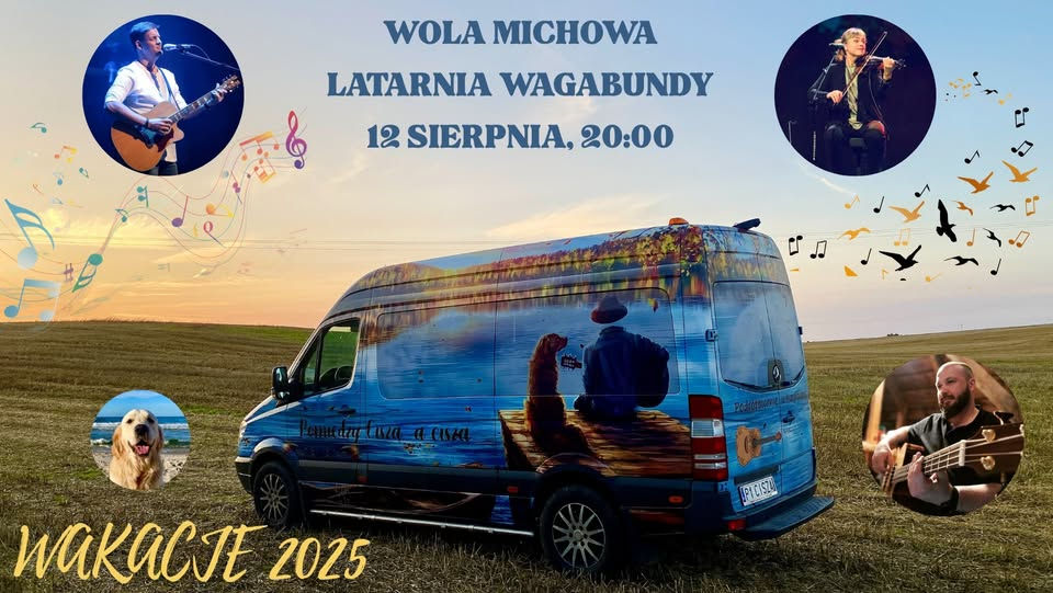 Michał Łangowski z zespołem koncert w Latarni Wagabundy