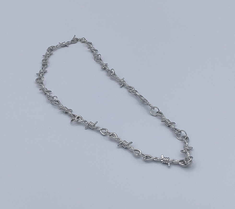 Miniature : Collier fil barbelé