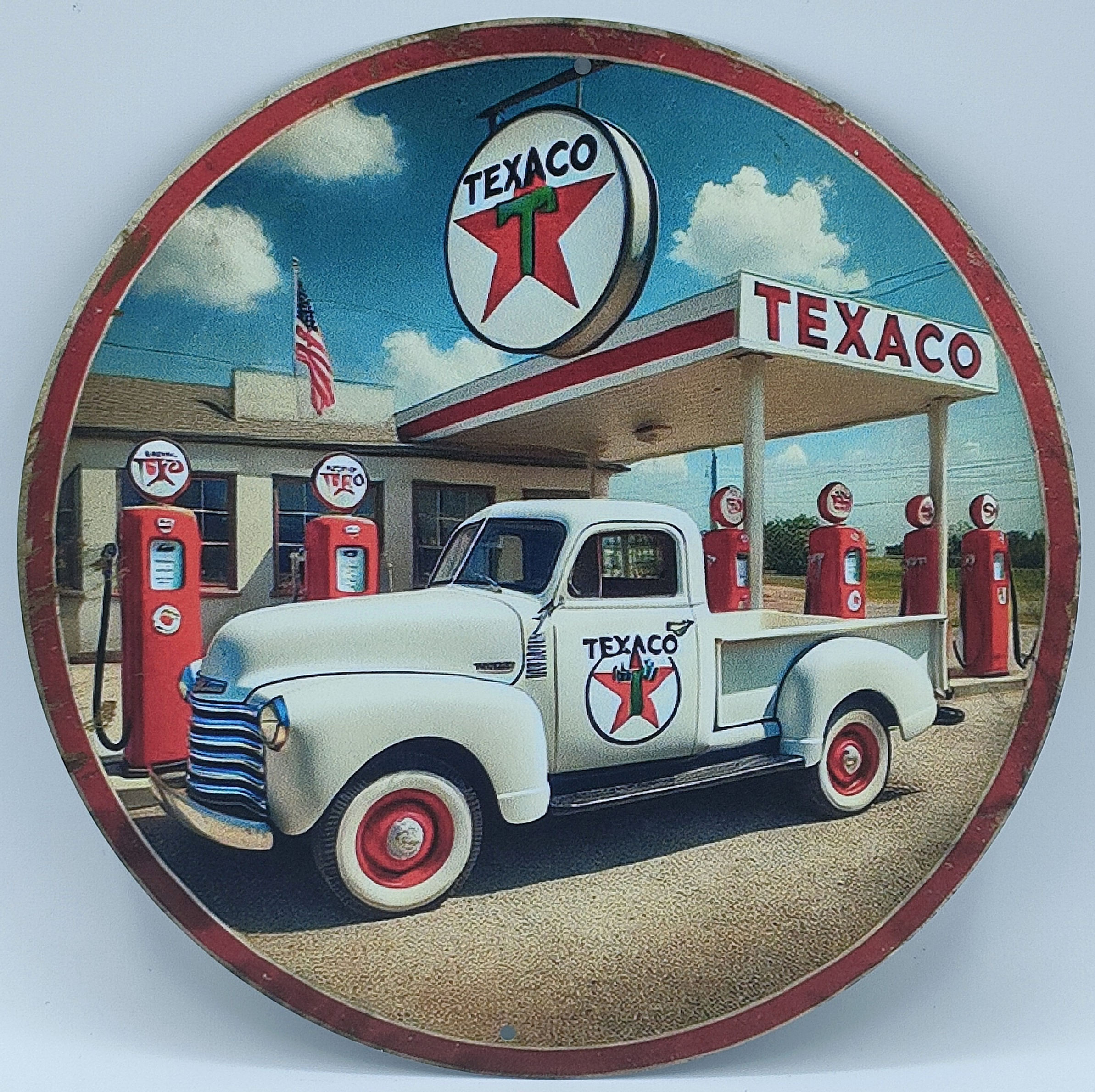 Plaque Texaco camion