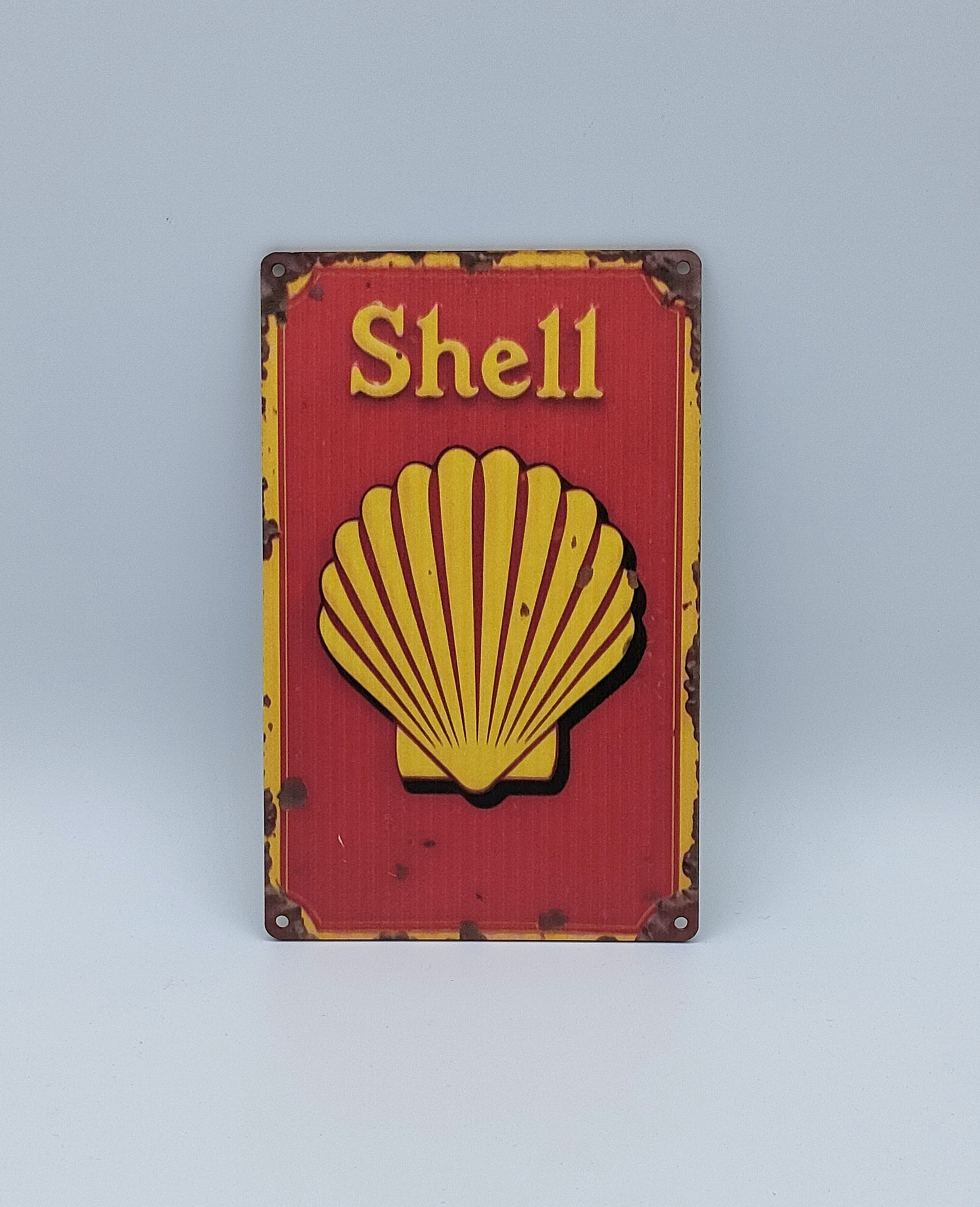 Plaque en bois Shell