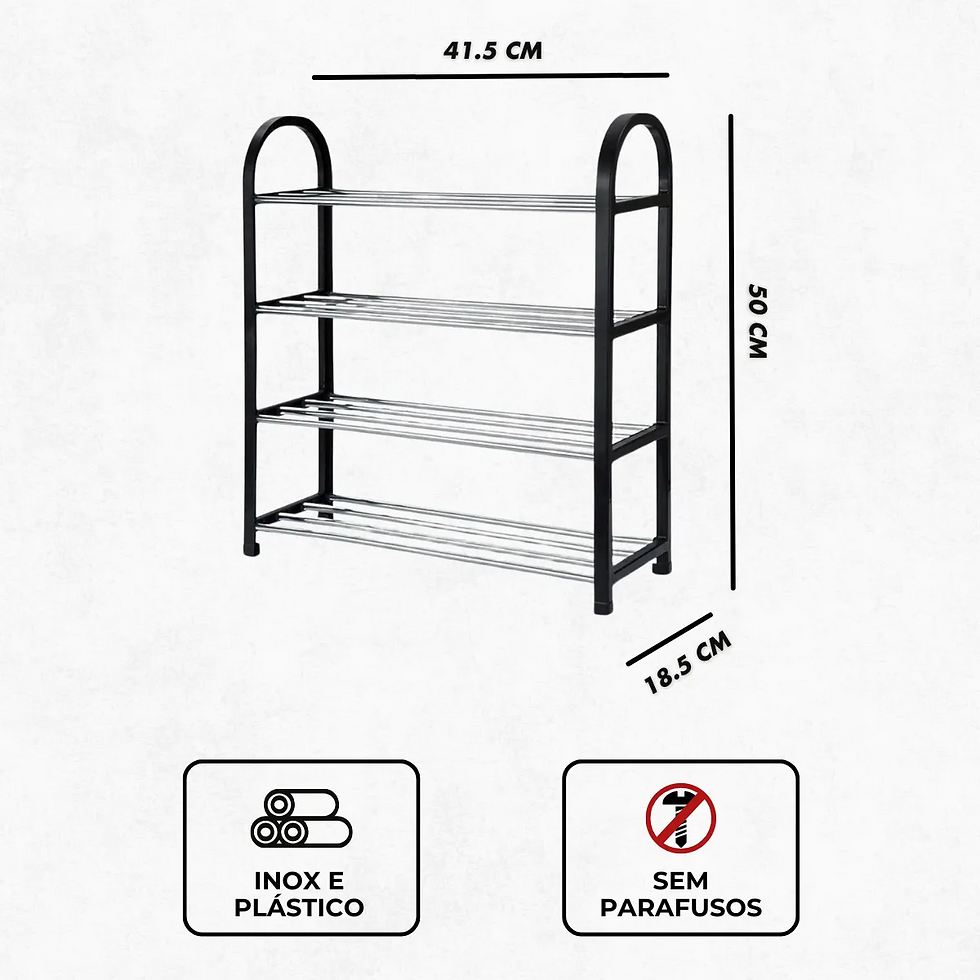 Miniatura: Sapateira 4 Andares Organizador de Sapatos