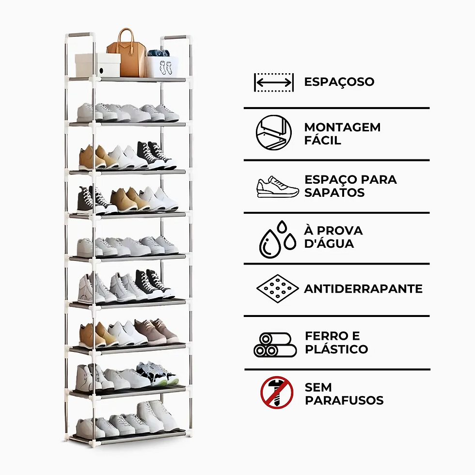 Miniatura: Sapateira Vertical organizador com  9 Prateleiras
