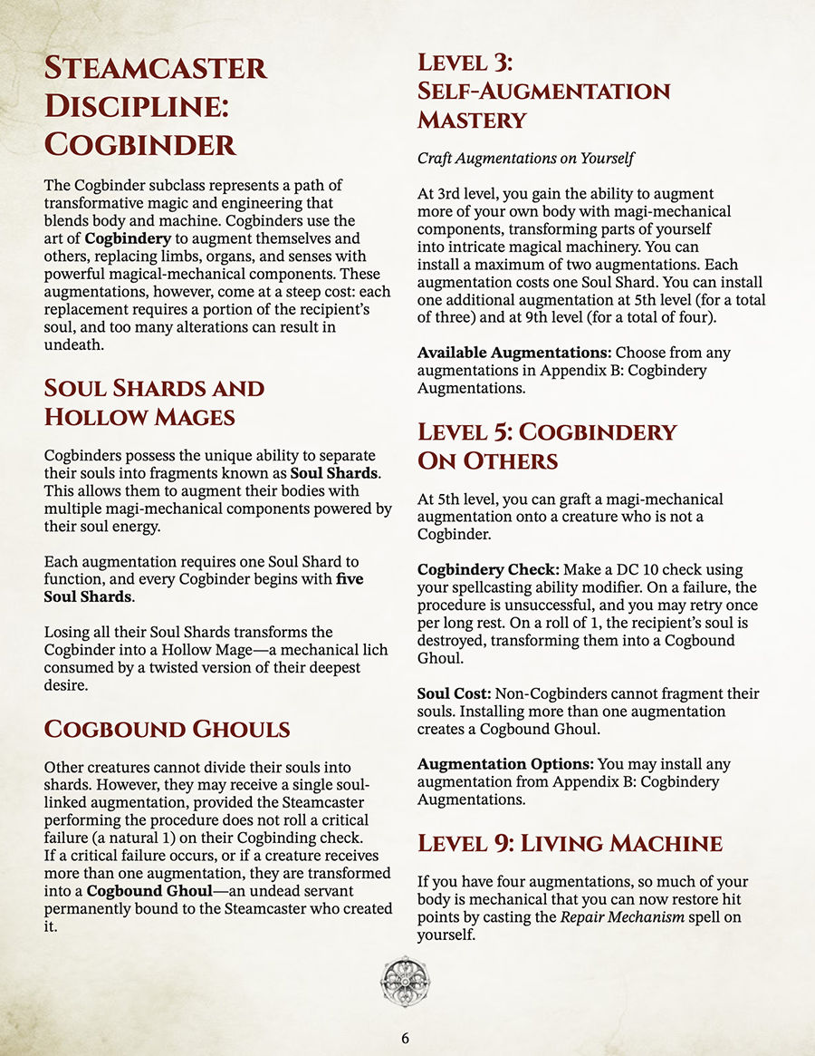 Thumbnail: The Steamcasters Handbook: A New Steampunk Class for 5e