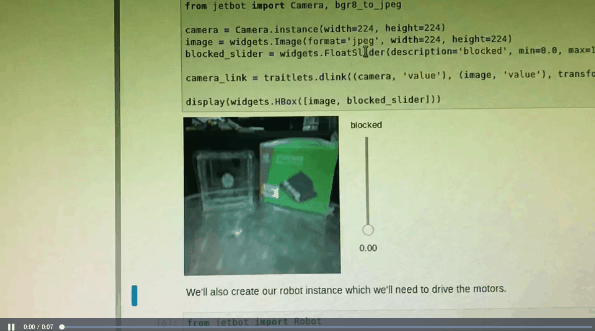 使用 「 collision_avoidance 」 中的 「 live_demo 」部份程式碼,測試影像畫面