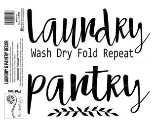 Laundry & Pantry Vinyl Decor